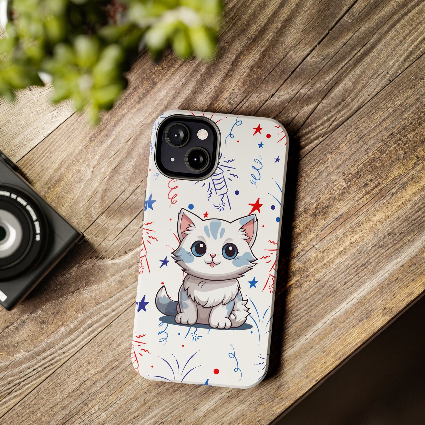 Kitty iPhone 13 & 13 Pro Tough Phone Cases | BGC White