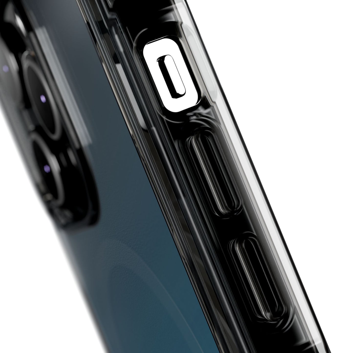 iPhone 14 / iPhone 15 系列渐层天蓝色磁性透明防冲击手机壳
