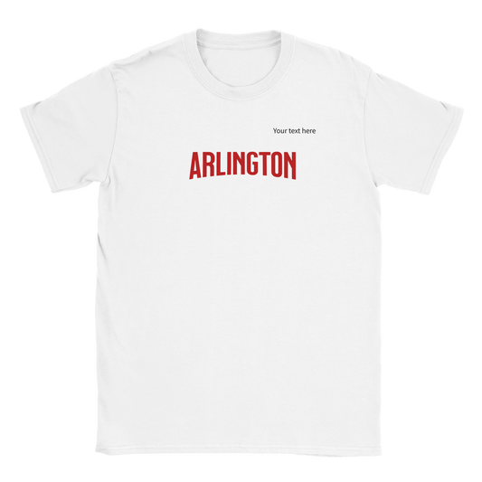 Arlington custom text Classic Unisex Crewneck T-shirt