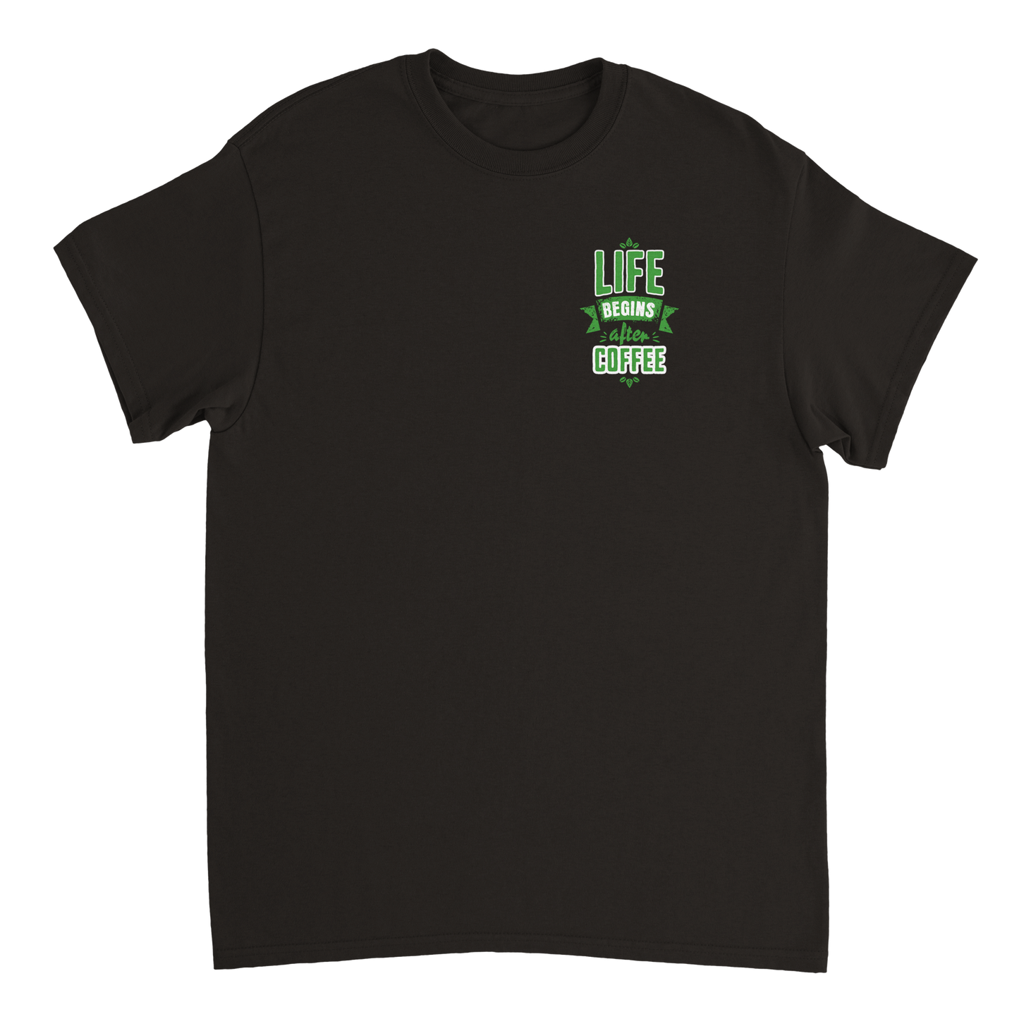 Life begins after coffee | Heavyweight Unisex Crewneck T-shirt