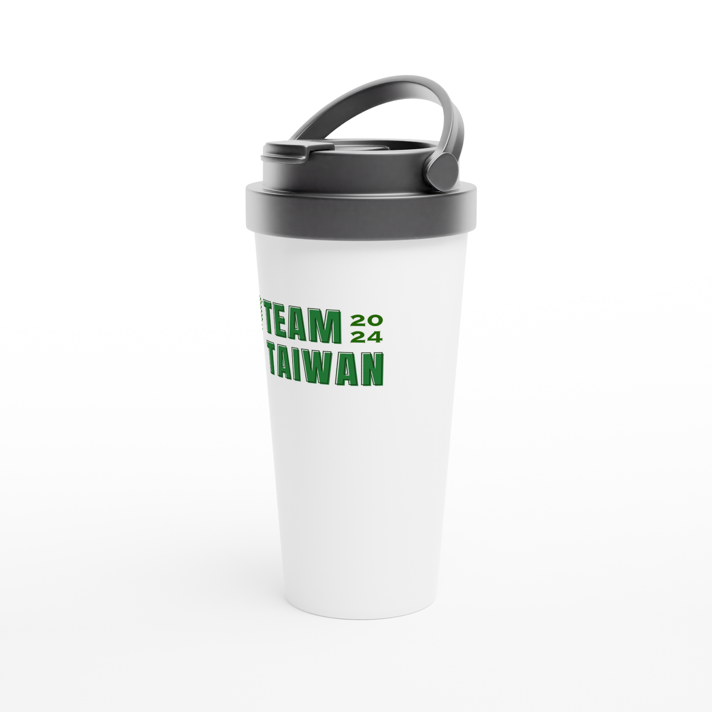 Team Taiwan 2024 White 15oz Stainless Steel Travel Mug