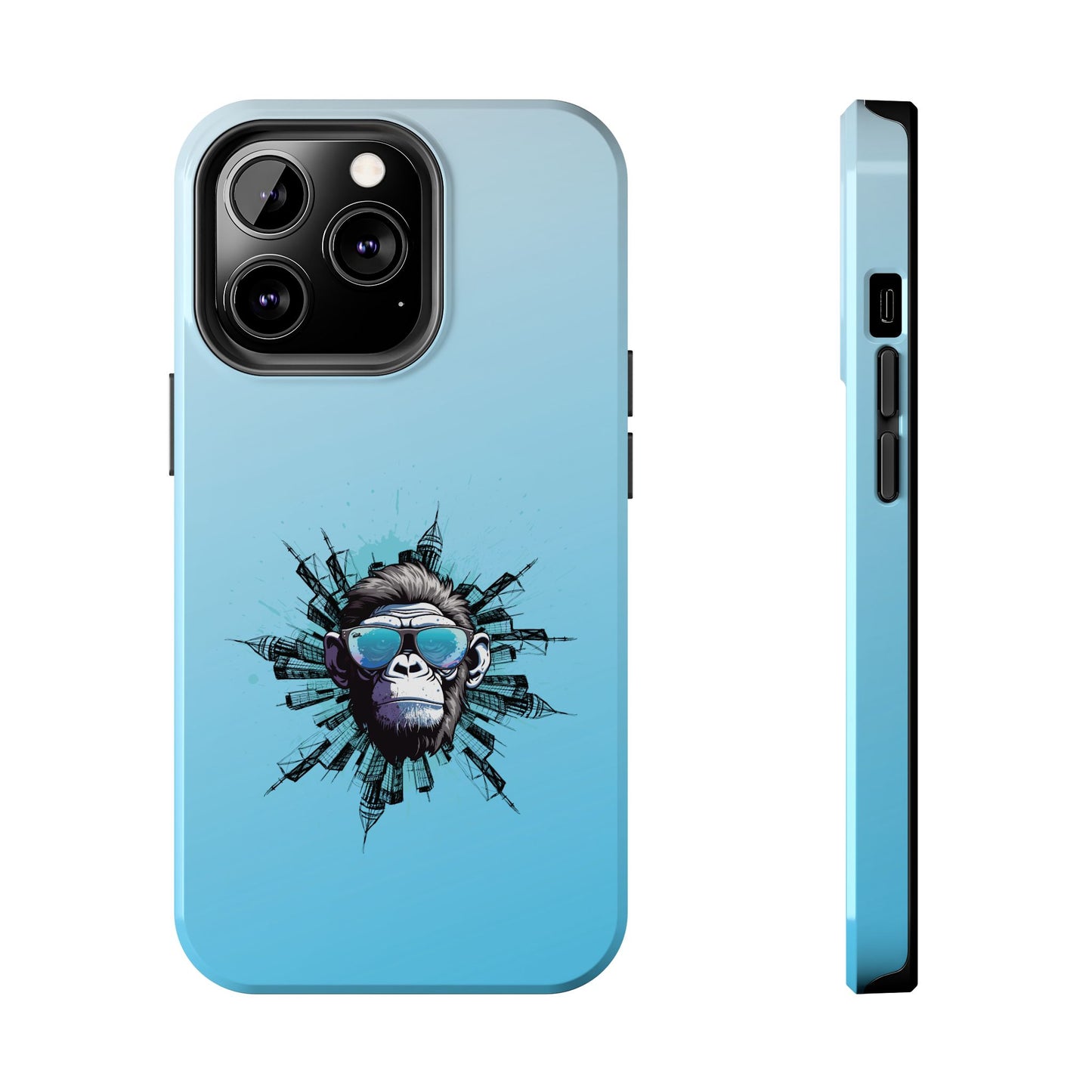 Wu Kong Black Myth Journey to the West iPhone 13 & 13 Pro Tough Phone Cases | BGC Sky Blue Gradient