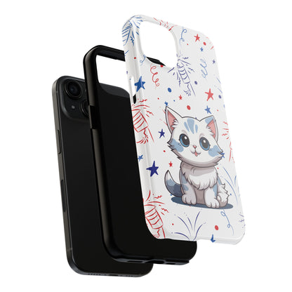 Kitty iPhone 15 & 15 Pro Tough Phone Cases | BGC White