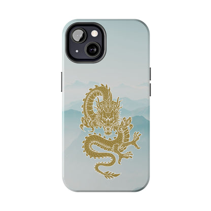 The Year of the Golden Dragon iPhone 13 & 13 Pro Tough Phone Cases | BGC White