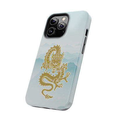 The Year of the Golden Dragon iPhone 13 & 13 Pro Tough Phone Cases | BGC White