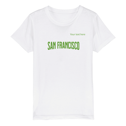 APEC in San Francisco custom text | Organic Kids Crewneck T-shirt
