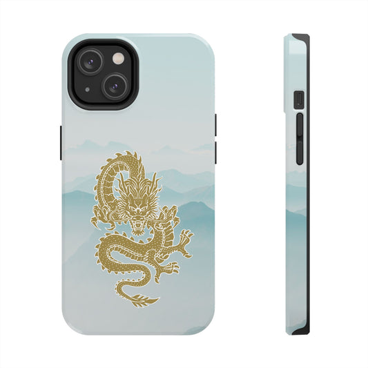 The Year of the Golden Dragon iPhone 14 & 14 Pro Tough Phone Cases | BGC Sea of Clouds