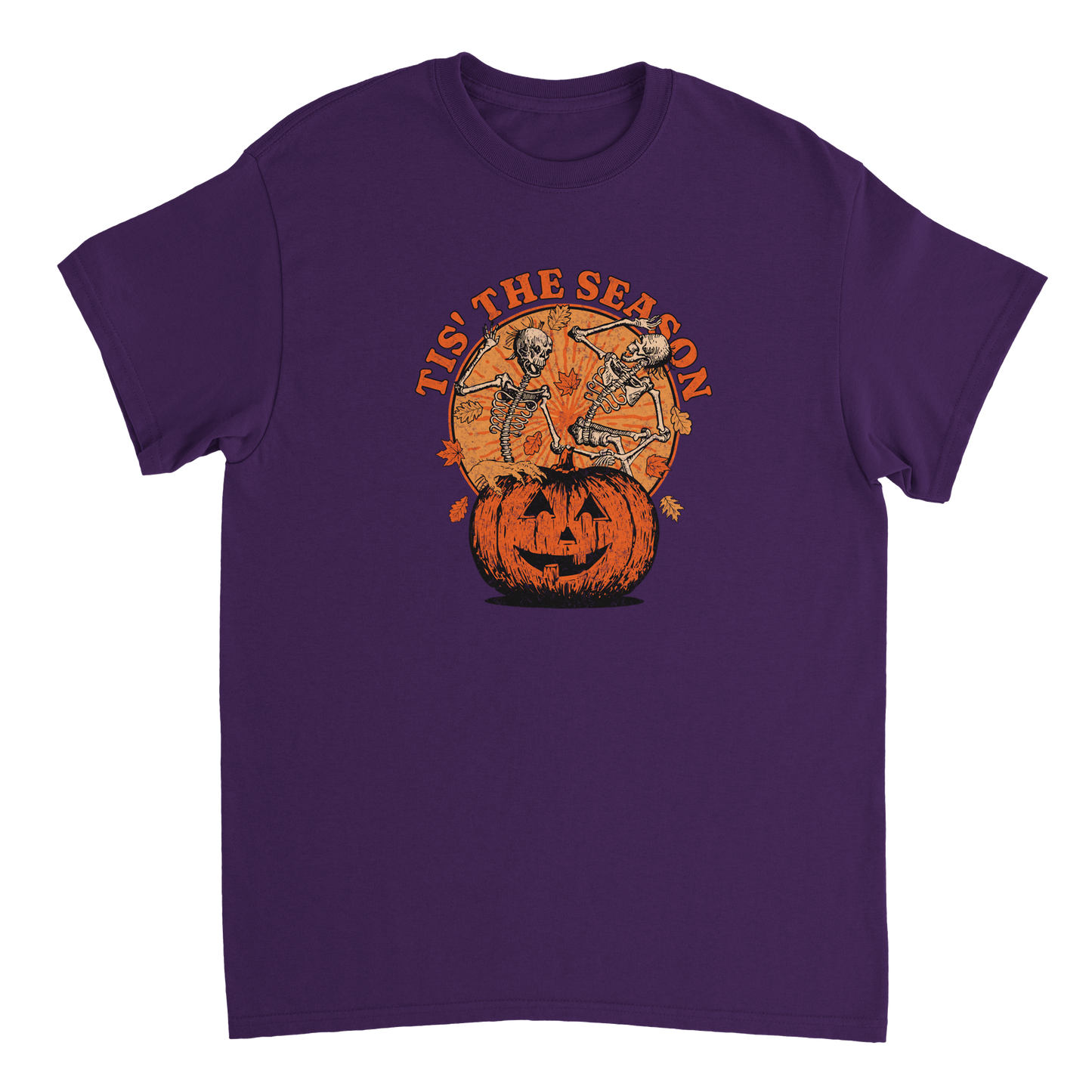 This is the season ft Halloween Skeletons Heavyweight Unisex Crewneck T-shirt