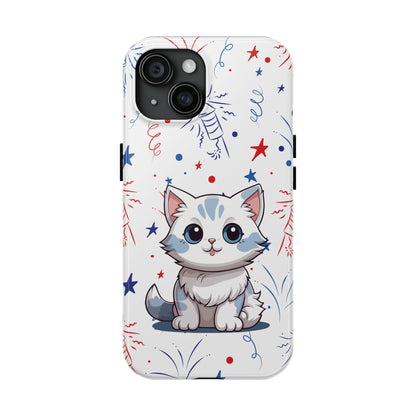 Kitty iPhone 15 & 15 Pro Tough Phone Cases | BGC White