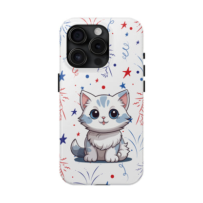 Kitty iPhone 15 & 15 Pro Tough Phone Cases | BGC White