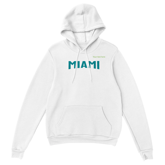 Miami custom text | Premium Unisex Pullover Hoodie