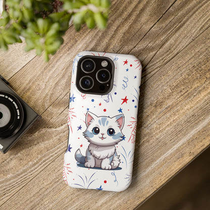 Cute Cat Magnetic Tough Cases for iPhone 13, 14, 15 & 16 – Stylish, Durable & MagSafe® Compatible | Holiday Gift, Xmas Gift