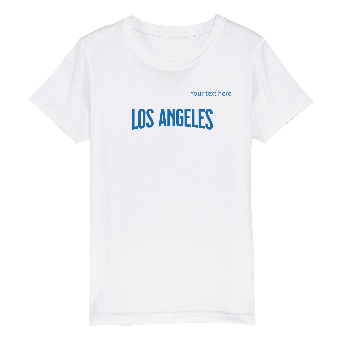 Los Angeles custom text | Organic Kids Crewneck T-shirt