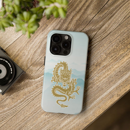 The Year of the Golden Dragon iPhone 15 & 15 Pro Tough Phone Cases | BGC Sea of Clouds