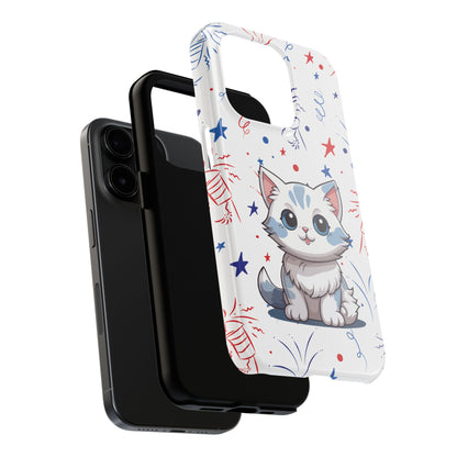 Kitty iPhone 15 & 15 Pro Tough Phone Cases | BGC White