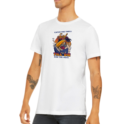 Surf till die Classic Unisex Crewneck T-shirt