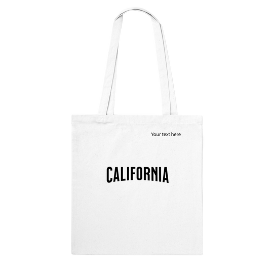 California custom text Classic Tote Bag