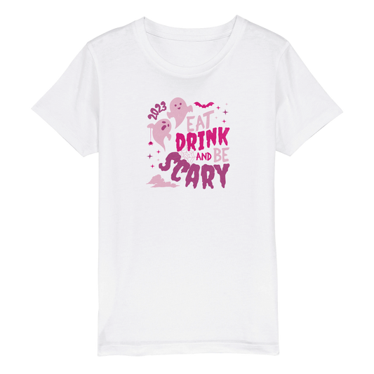 Eat Drink and Be Scary | Organic Kids Crewneck T-shirt
