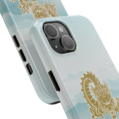 The Year of the Golden Dragon iPhone 15 & 15 Pro Tough Phone Cases | BGC Sea of Clouds