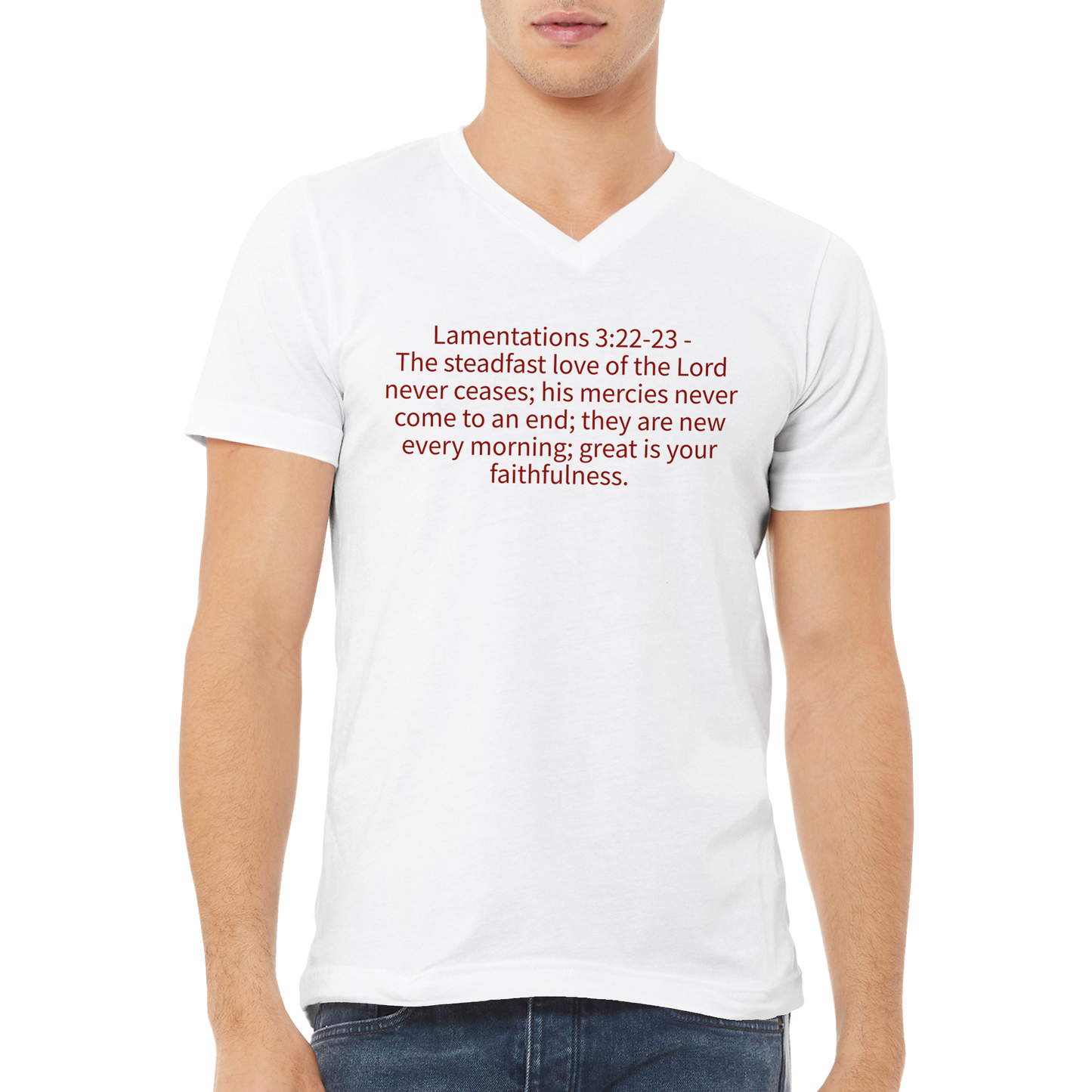 My quote Premium Unisex V-Neck T-shirt