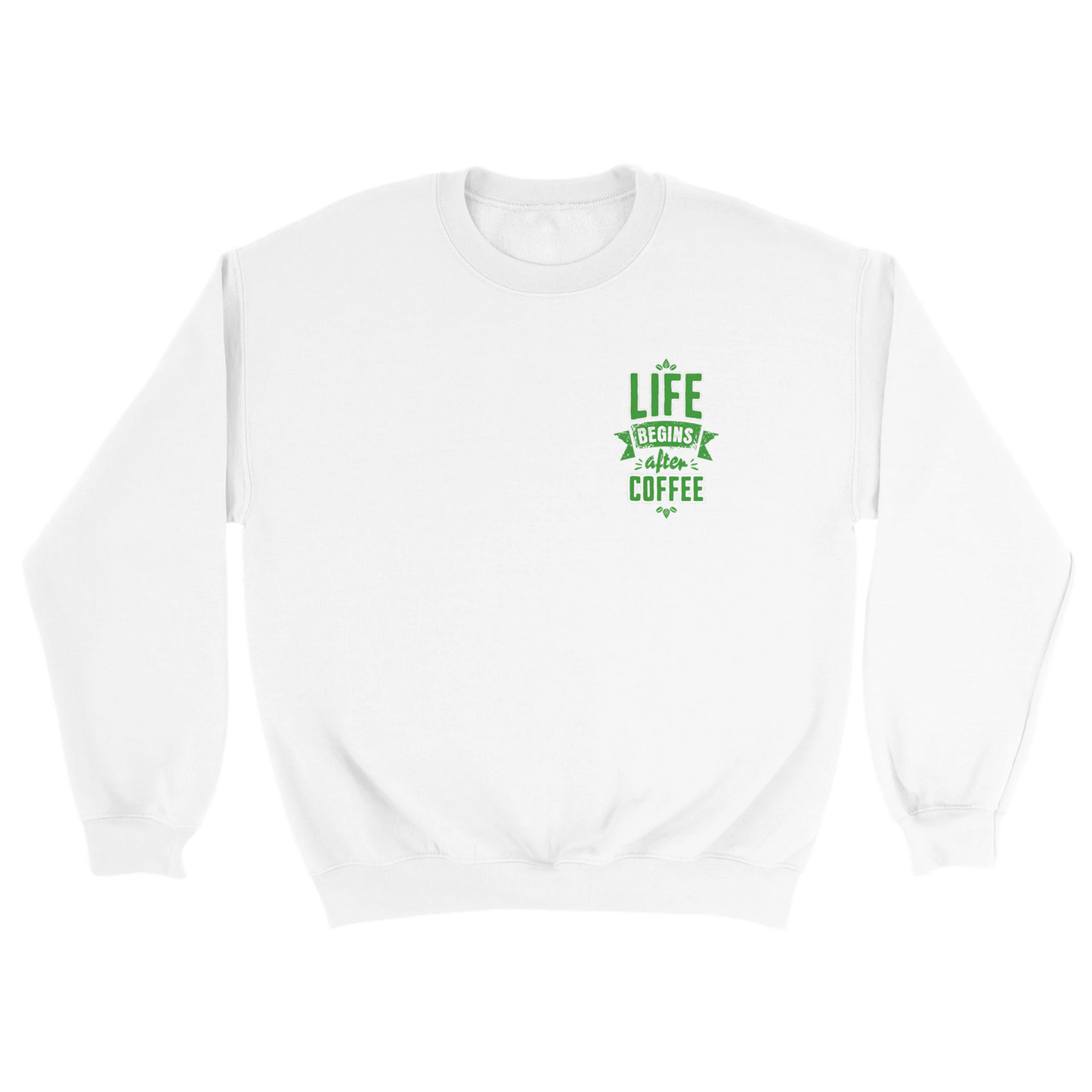 Life begins after coffee | Classic Unisex Crewneck Sweatshirt