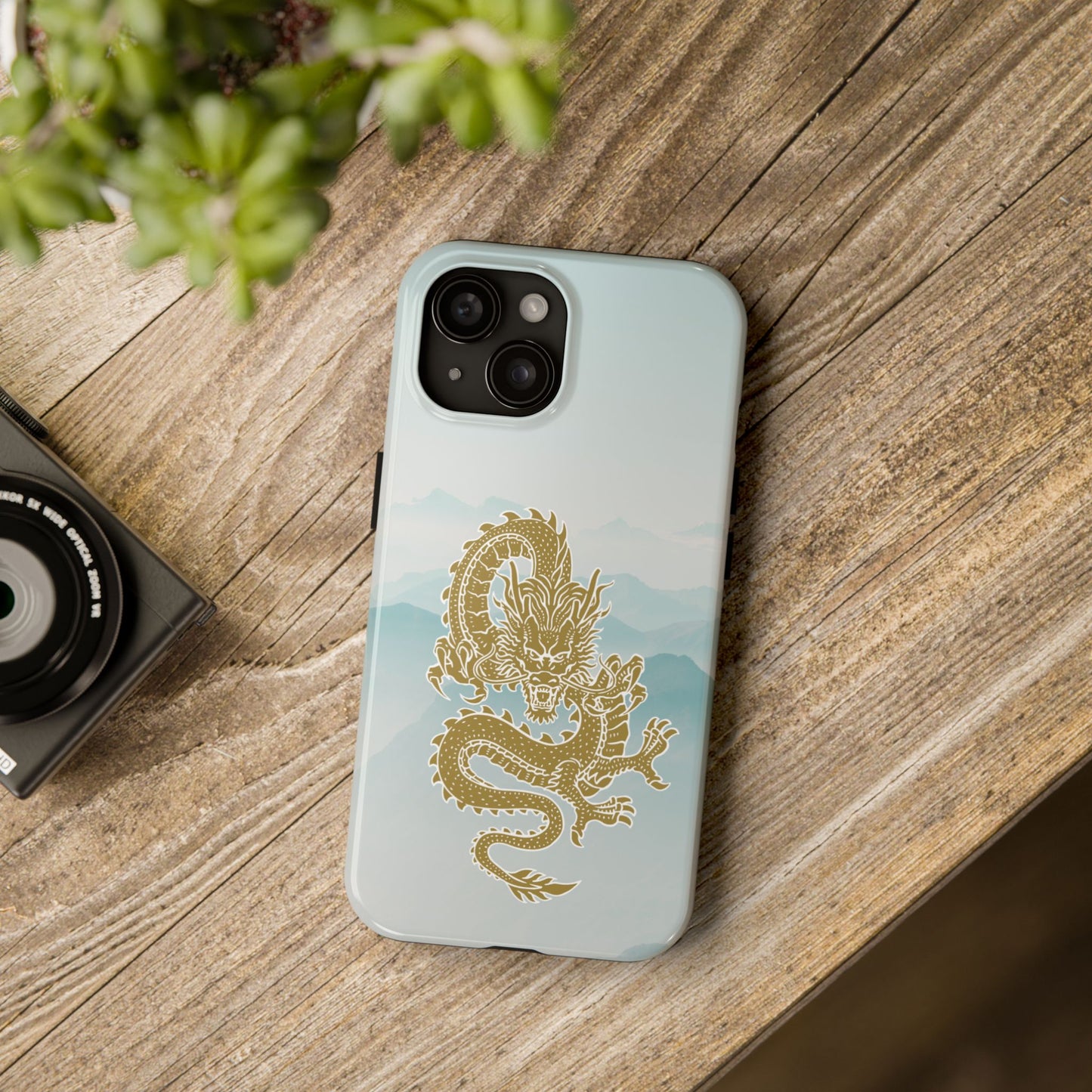 The Year of the Golden Dragon iPhone 15 & 15 Pro Tough Phone Cases | BGC Sea of Clouds