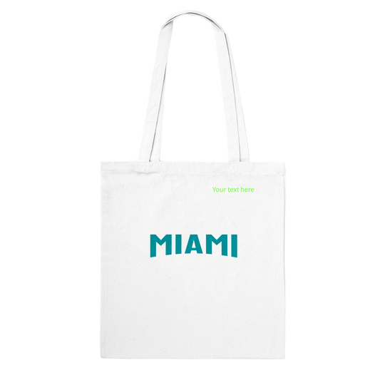 Miami custom text | Classic Tote Bag