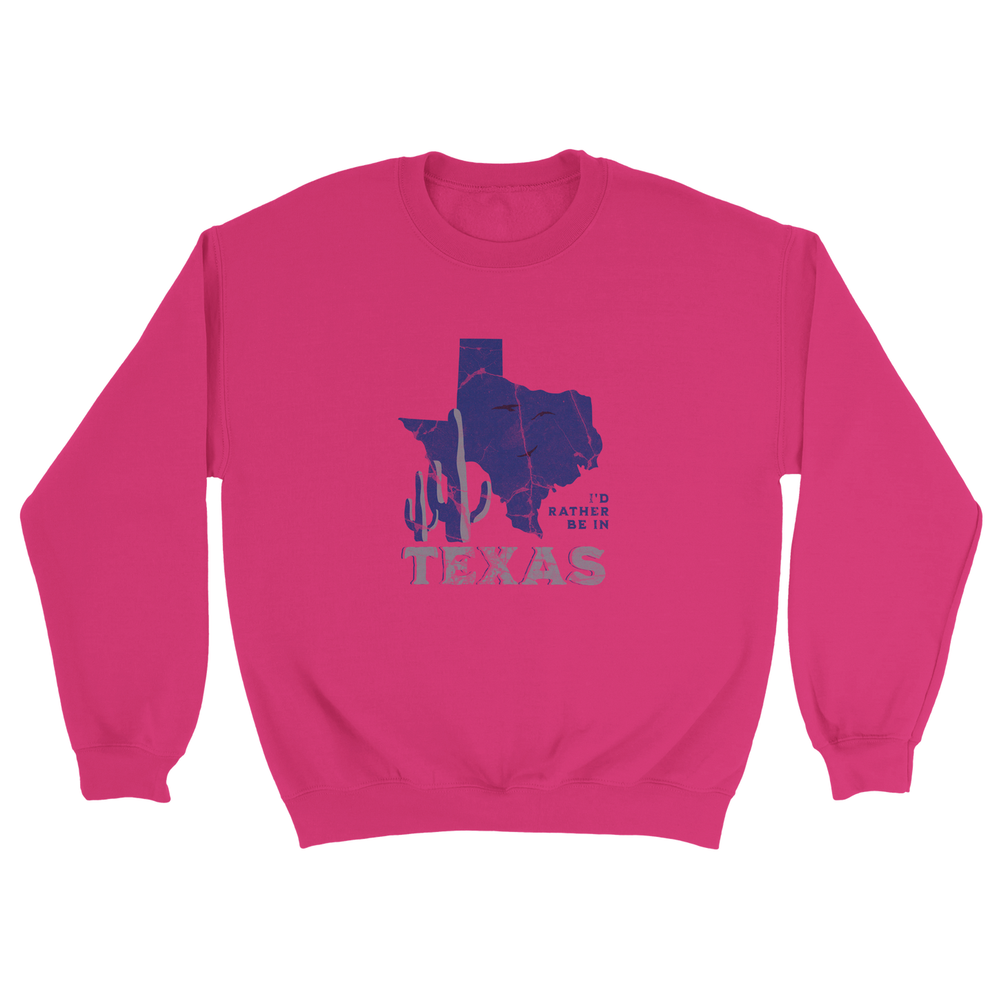 I'd Rather Be In Texas | Classic Unisex Crewneck Sweatshirt