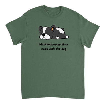 Naps with the dog Heavyweight Unisex Crewneck T-shirt