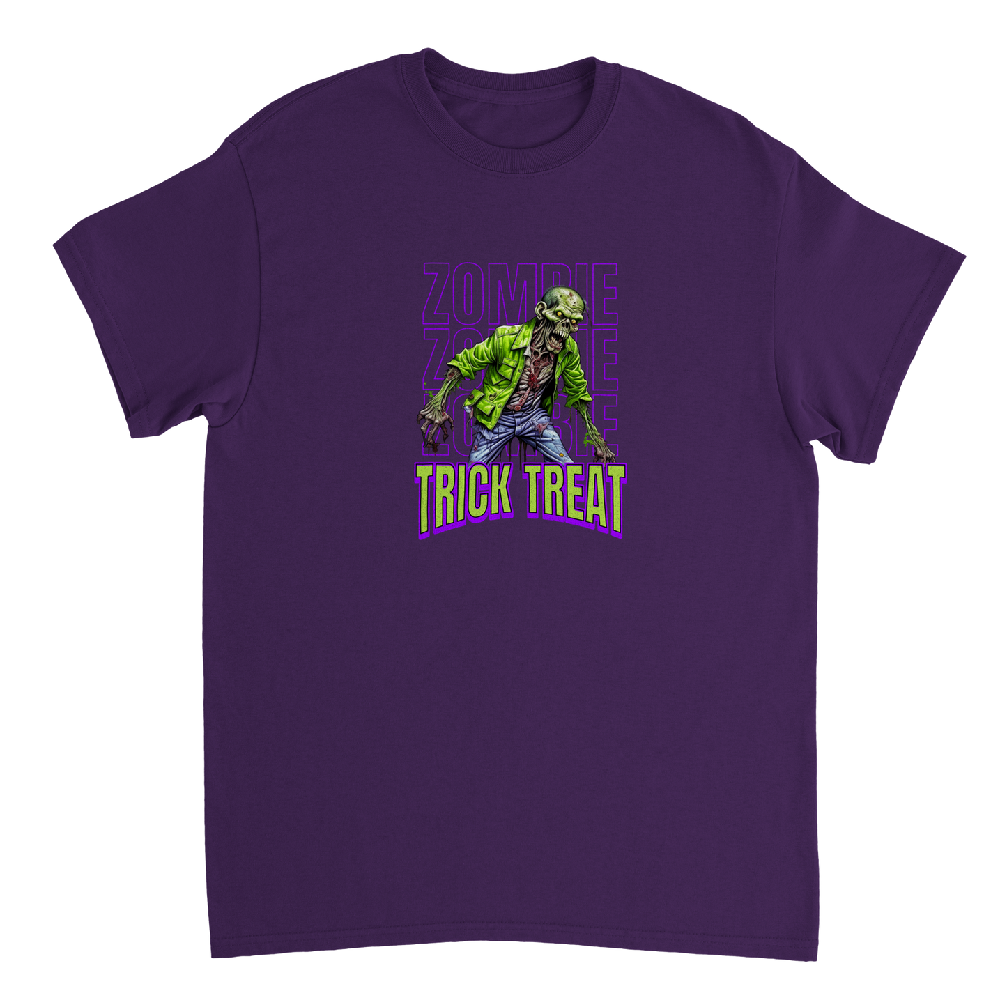 Zombie trick or treat Heavyweight Unisex Crewneck T-shirt