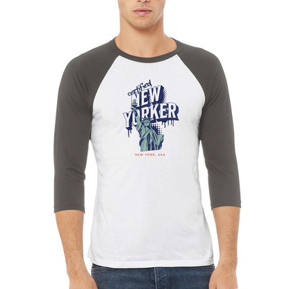 Certified New Yorker | Unisex 3/4 sleeve Raglan T-shirt