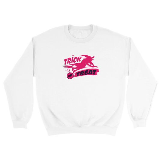 Trick or Treat - Pink Witch Classic Unisex Crewneck Sweatshirt