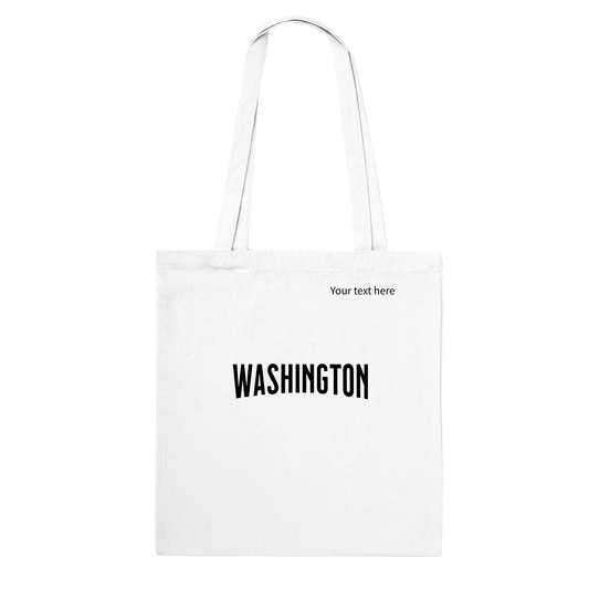 Washington custom text Classic Tote Bag