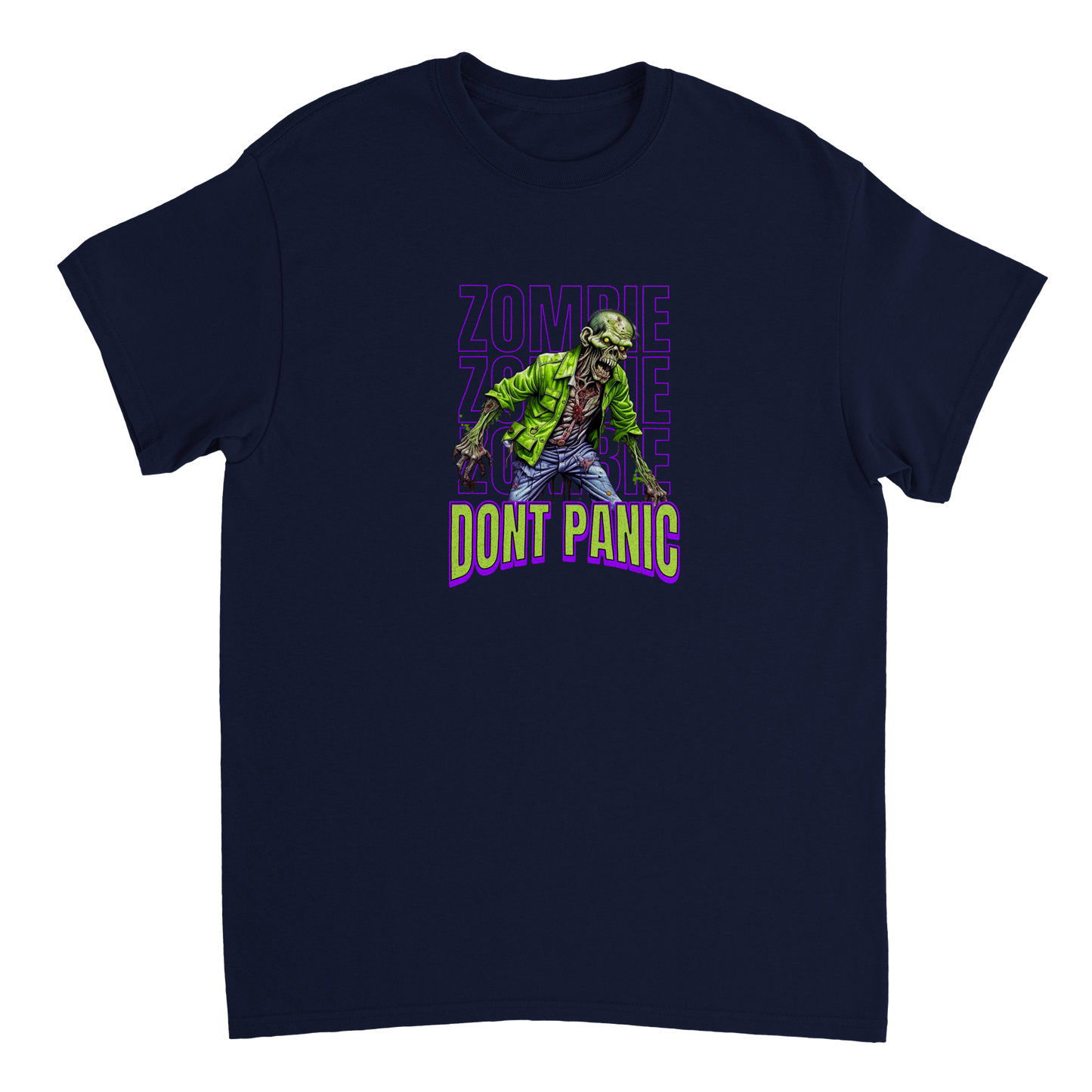 Zombie do not panic Heavyweight Unisex Crewneck T-shirt