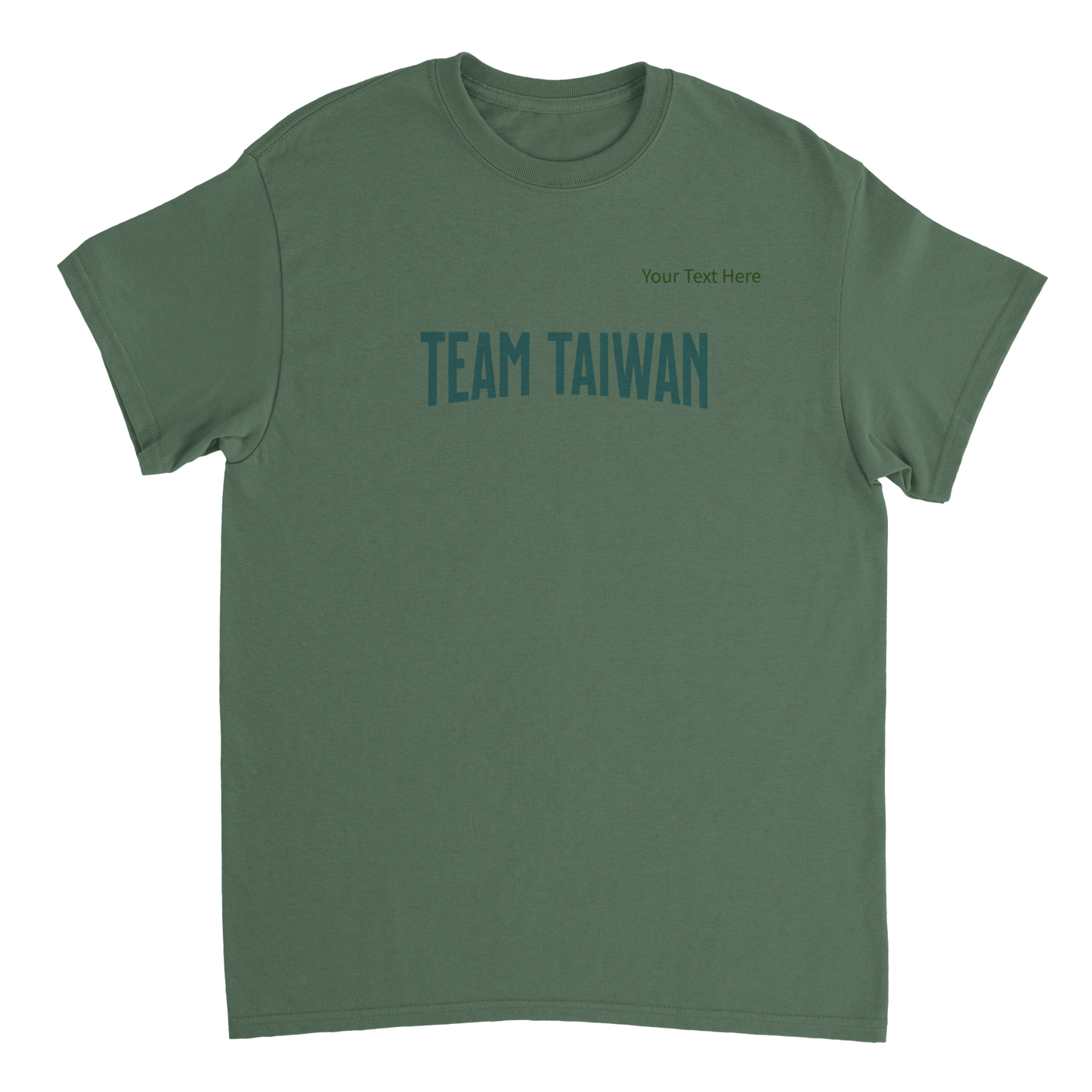 Team Taiwan custom text Heavyweight Unisex Crewneck T-shirt