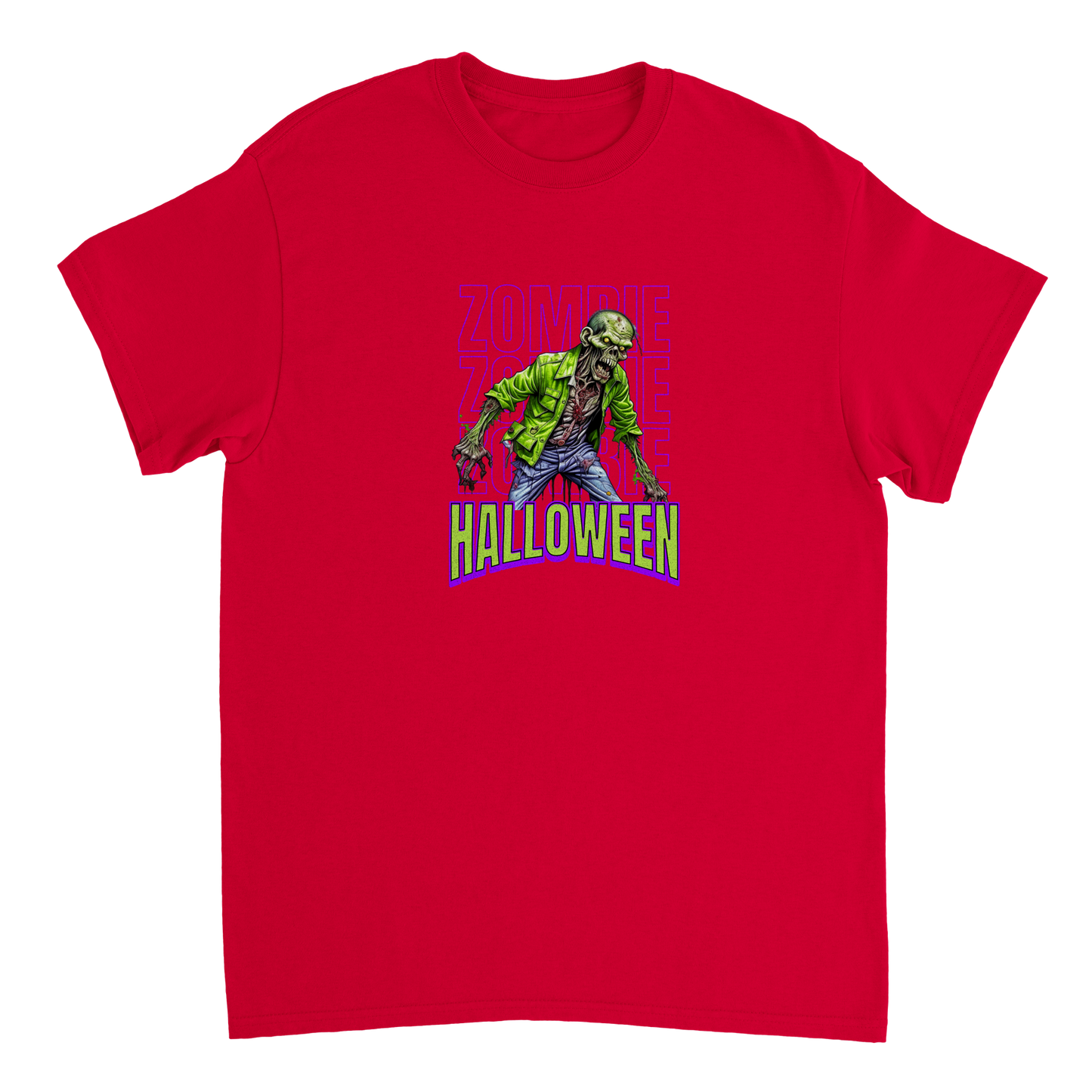 Zombie Halloween Heavyweight Unisex Crewneck T-shirt