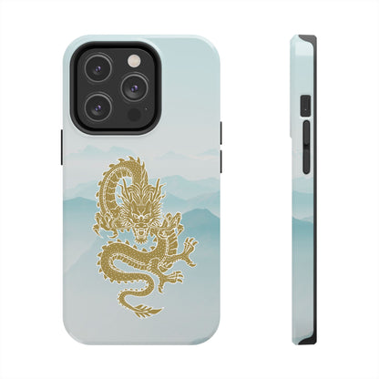 The Year of the Golden Dragon iPhone 14 & 14 Pro Tough Phone Cases | BGC Sea of Clouds