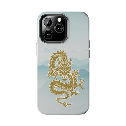 The Year of the Golden Dragon iPhone 13 & 13 Pro Tough Phone Cases | BGC White