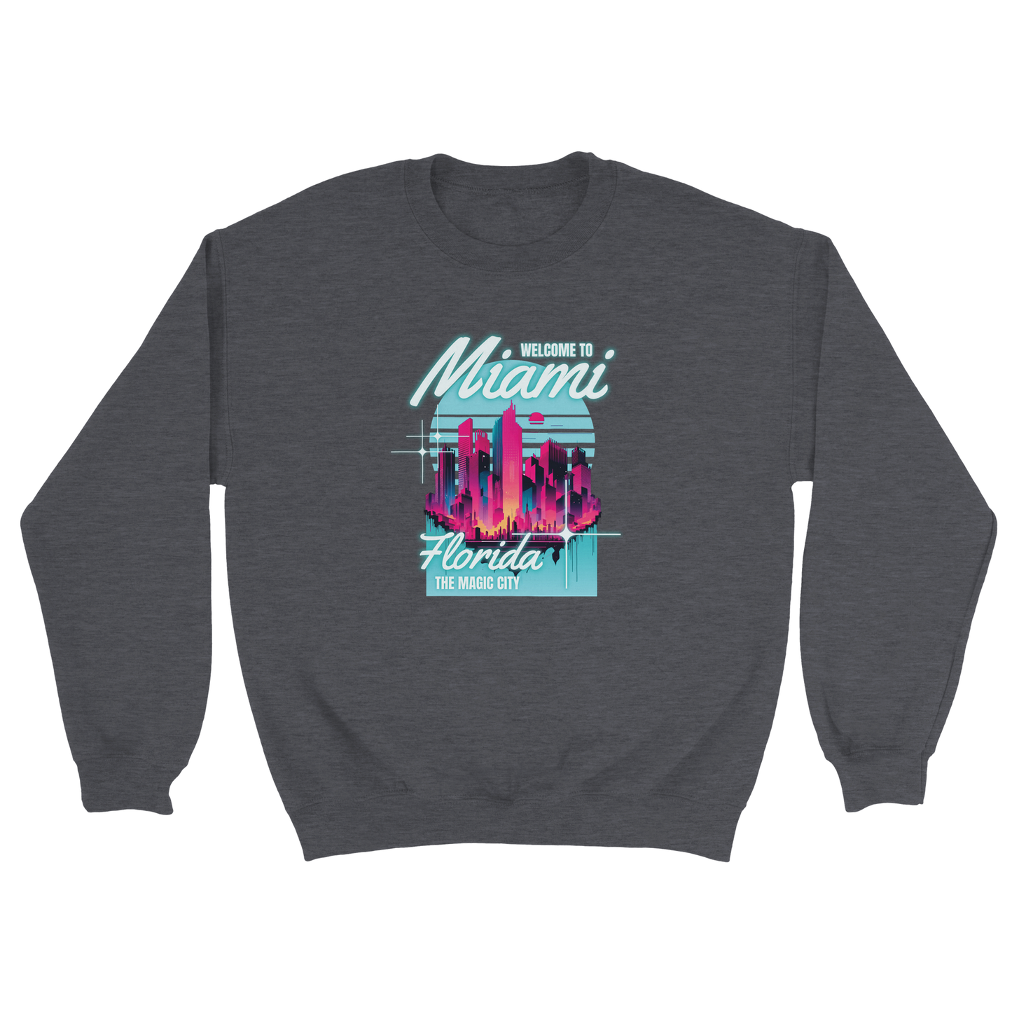 Miami Florida - The Magic City | Classic Unisex Crewneck Sweatshirt