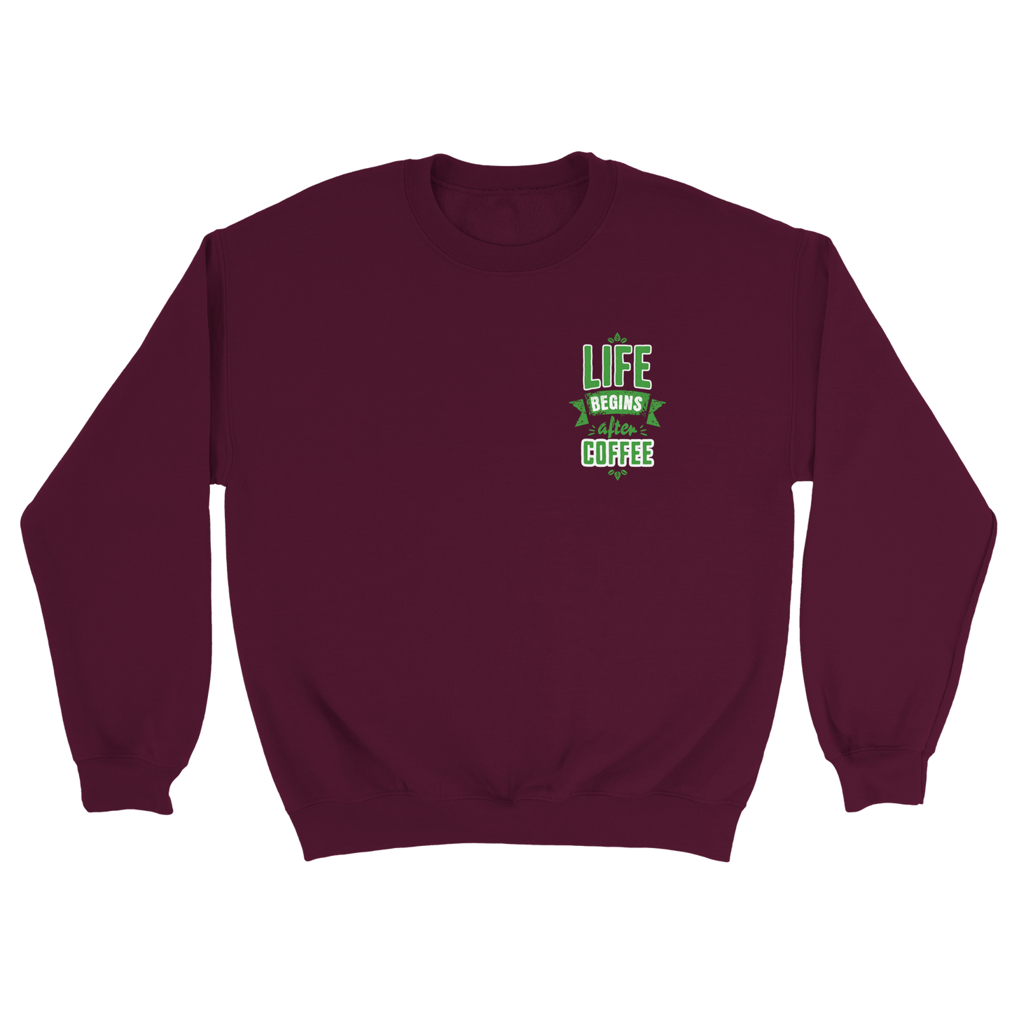 Life begins after coffee | Classic Unisex Crewneck Sweatshirt