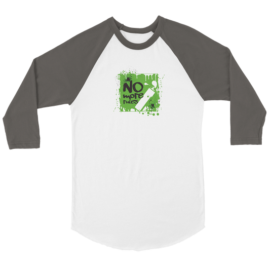 No more rules Unisex 3/4 sleeve Raglan T-shirt