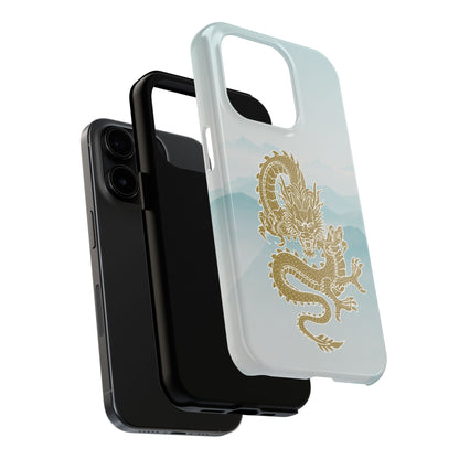 The Year of the Golden Dragon iPhone 15 & 15 Pro Tough Phone Cases | BGC Sea of Clouds