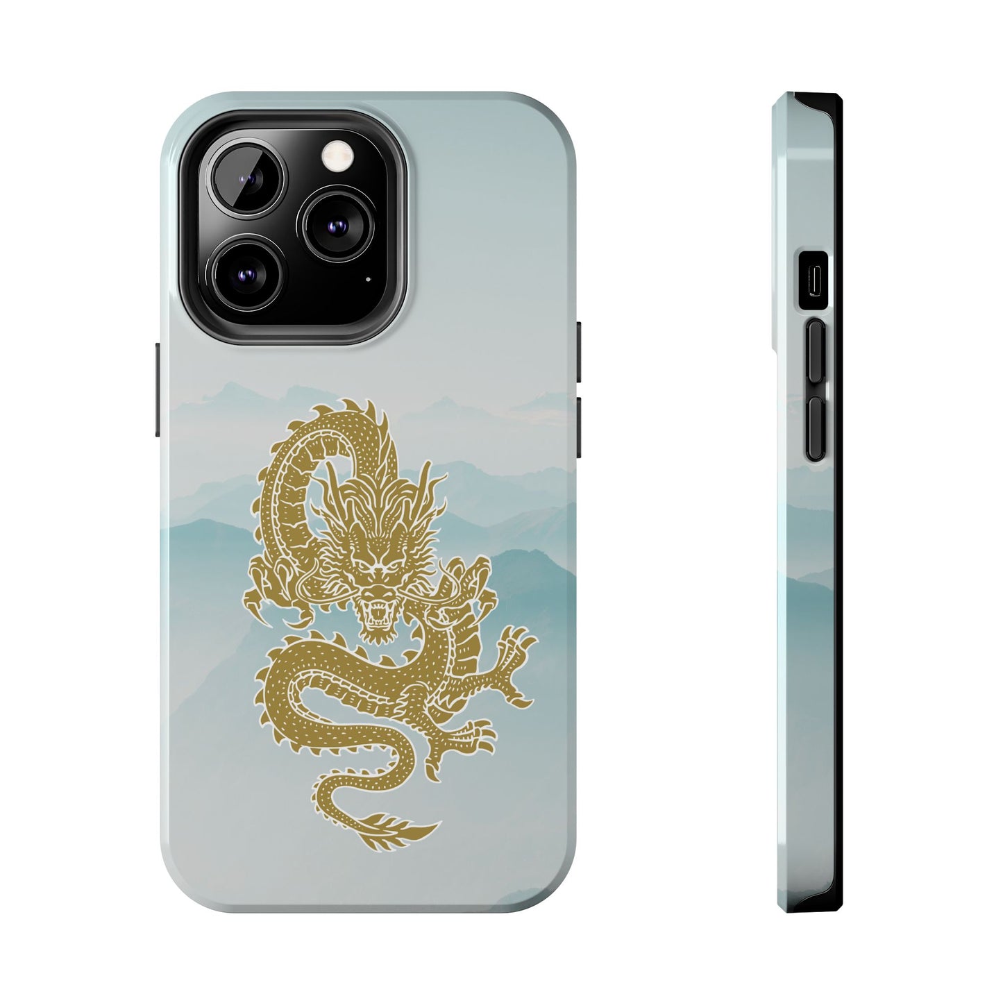 The Year of the Golden Dragon iPhone 13 & 13 Pro Tough Phone Cases | BGC White