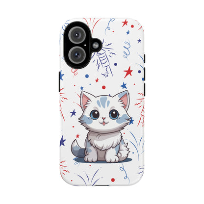 Kitty Cat Tough Cases for iPhone 13, 14, 15 & 16 – Dual-Layer Protection & Premium Quality | Holiday Gift, Xmas Gift