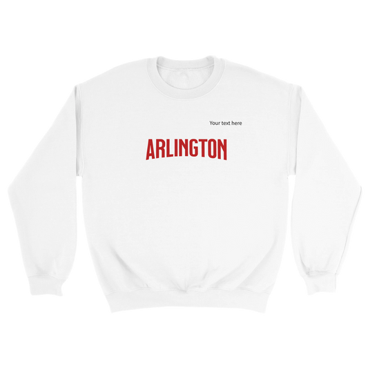 Arlington custom text Classic Unisex Crewneck Sweatshirt