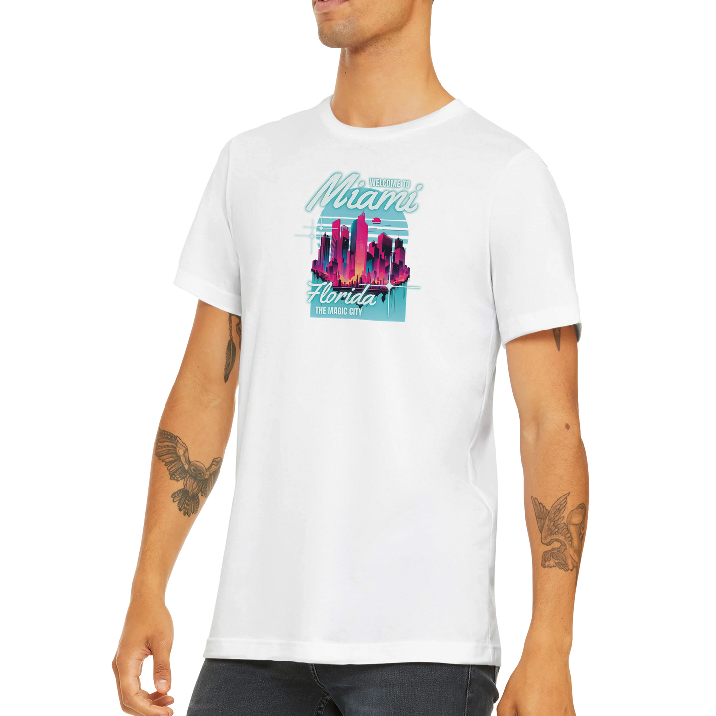 Miami Florida - The Magic City | Classic Unisex Crewneck T-shirt