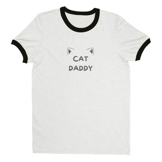 Cat daddy Unisex Ringer T-shirt