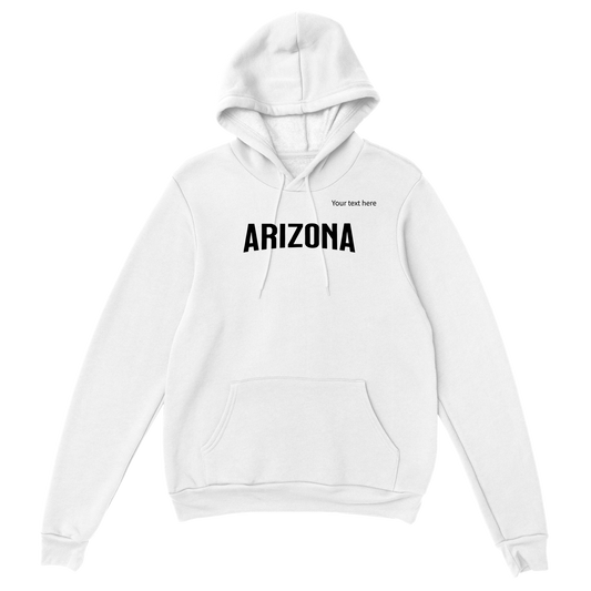 Arizona custom text Classic Unisex Pullover Hoodie