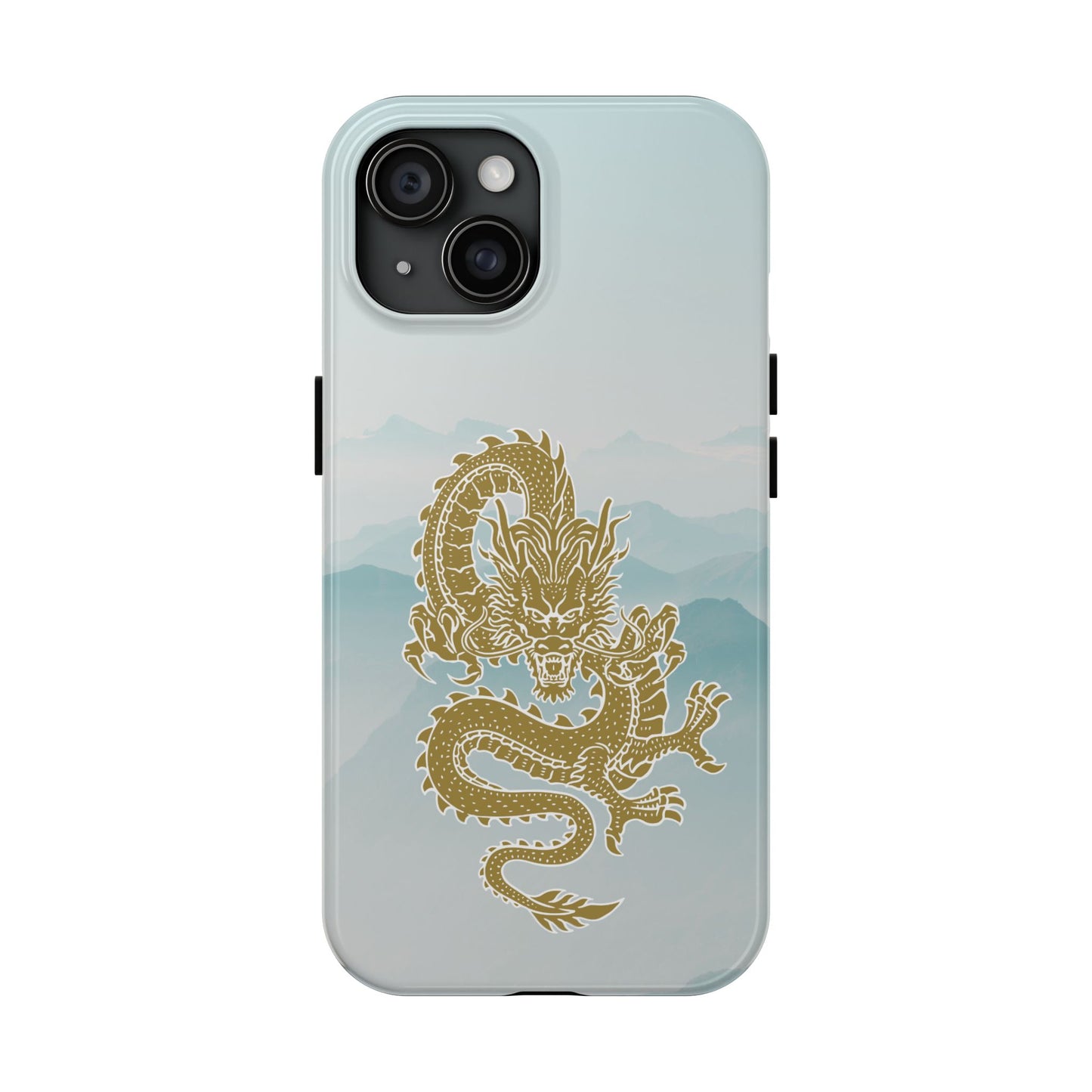 The Year of the Golden Dragon iPhone 15 & 15 Pro Tough Phone Cases | BGC Sea of Clouds