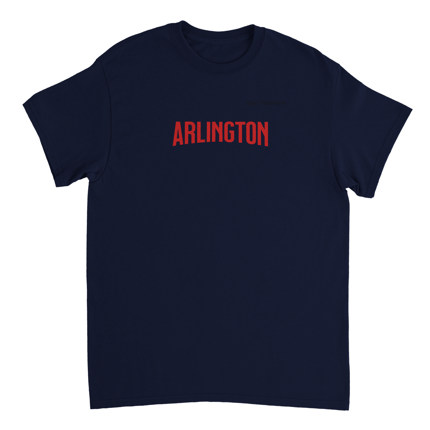 Arlington custom text Heavyweight Unisex Crewneck T-shirt